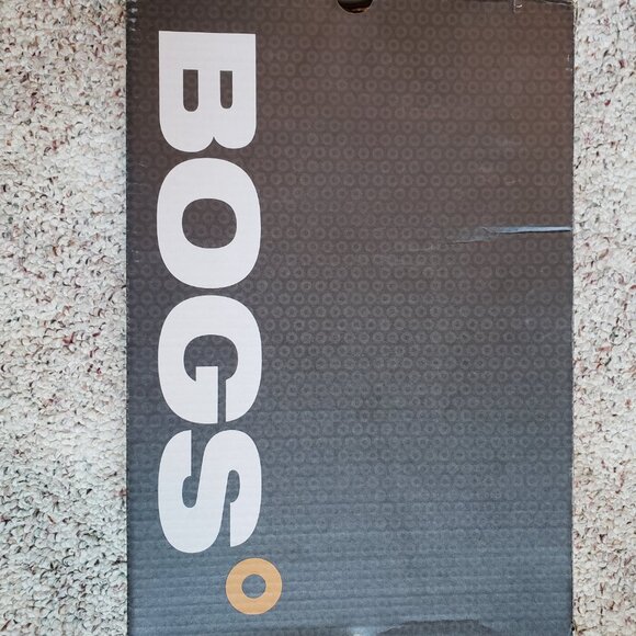 Bogs boots size 7 black floral like new - Picture 5 of 5